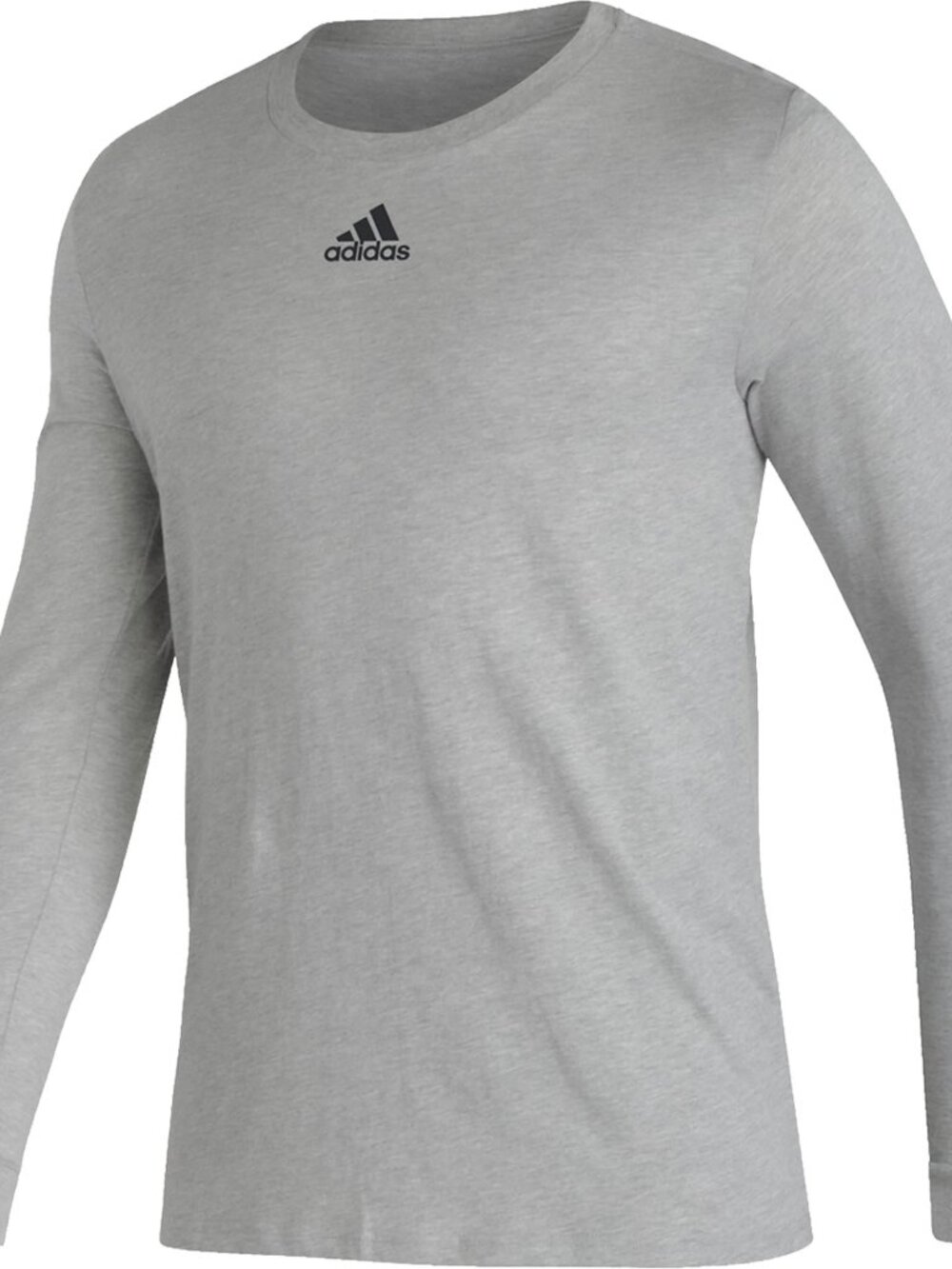 adidas Soccer Pre Game Long Sleeve T-Shirt Relaxed Fit Athletic Top Size M Gray